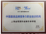 2014年新华网最具品牌竞争力职业培训机构