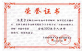 全球500强_讲师_奖状